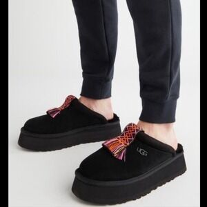 Women's UGG Tazzle Platform Slide Slipper Black Size 10